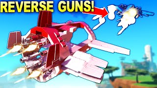 1v1 Dogfight with GUN POWERED PLANES! And We Can Only Shoot Backwards! [Trailmakers]