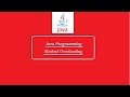 Java Programming Tutorial: Method Overloading