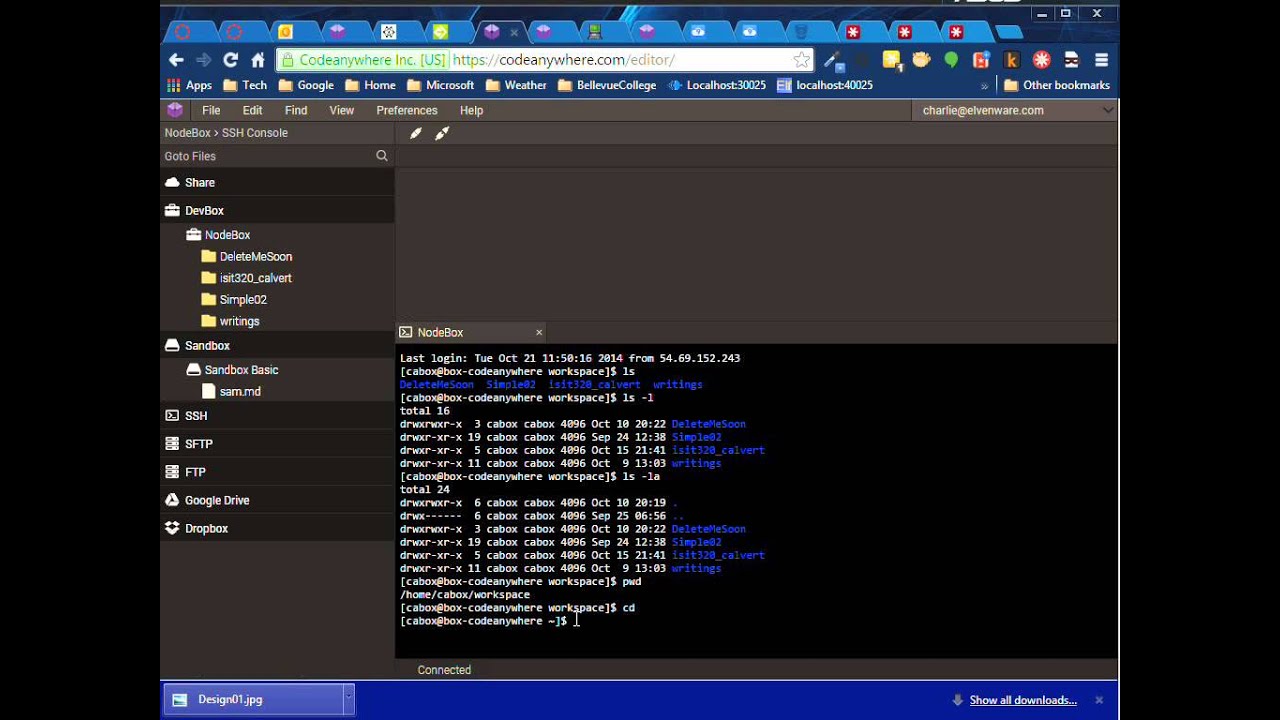 Codeanywhere Navigation Youtube
