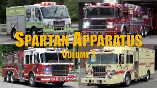 Fire Trucks Responding Compilation: Spartan Apparatus (Volume 1)