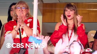 Taylor Swift and Travis Kelce's mom cheer on Kansas City Chiefs at game