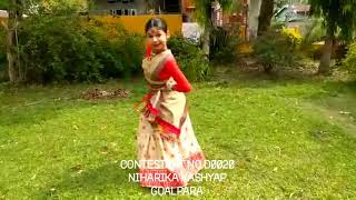 বিহু কন্যা ২০২০ বিহু নৃত্য প্ৰতিযোগীতা Contestant no.D0020 online Bihu Dance Competition