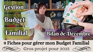 Comment gérer son Budget Familial ?💰 9 Fiches pour le gérer au mieux 💵 Notre Bilan de Décembre 2024