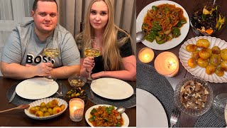 25.01.2025 Субботний вкусный ужин 🍽️🥩🌶️ МЫ решили продолжить вести канал #мукбанк #mukbang #мукбанг