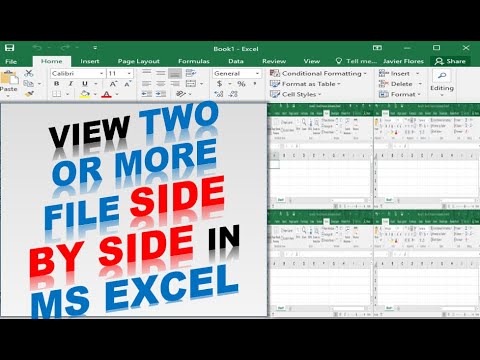 How to view two excel Files Side by Side in ms excel Open Two excel sheets Side by Side in hindi