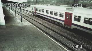 Spot veiligheid aan de overwegen - Roekeloze man spoor