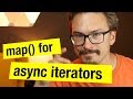map for async iterators in JavaScript