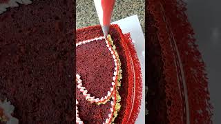 Red velvet cake for love #best #food#viralvideo