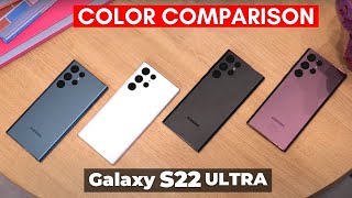 Samsung Galaxy S22 Ultra Color Comparison! 🔥🔥