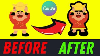 How to Outline an Element (Graphic) in Canva Pro with this Awesome Trick
