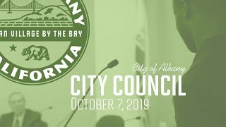 Albany City Council - Oct. 7, 2019