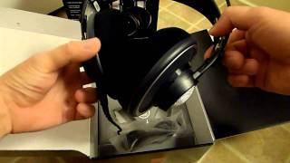 AKG K702 headphones unboxing