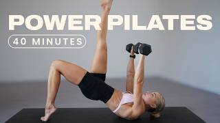 40 Min. Pilates Workout Advanced with Weights | At Home Workout | Low Impact