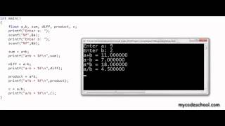 Using Arithmetic Operators C Programming Tutorial 07