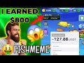 EARNED $813 IN FISHMEME | PLAY TO EARN GAME #fishmeme #telegrambot #playtoearn #freetoplay