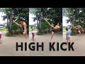 360 kick and jumping hook kick // Martial arts // Action kick Monuram Mili //