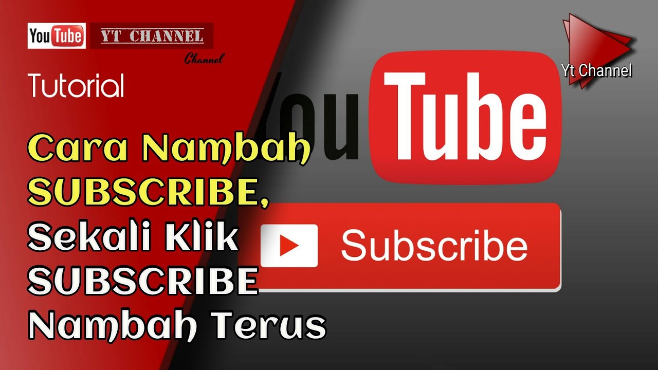 Cara Nambah Subscriber || Satu Kali Klik Otomatis Nambah Terus - YouTube