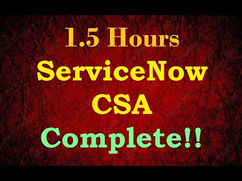 Download PDF - Servicenow CSA: All In One Master Video - Certified ...