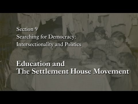 What is the settlement house movement and who was a key figure in the movement?