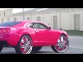 candy pink chevy camaro on 30