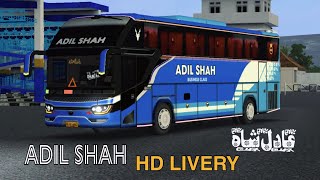 Adil Shah HD LIVERY | Bus Simulator Indonesian Pakistani Buses Livery |