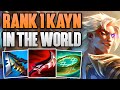 RANK 1 KAYN IN THE WORLD 1V9 CARRY GAMEPLAY | CHALLENGER KAYN JUNGLE GAMEPLAY | Patch 13.15 S13