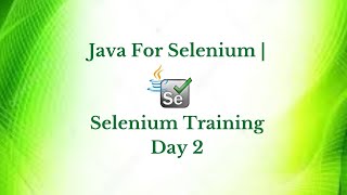 Selenium Training Tutorial Day 2 | Selenium Training Tutorial for Beginners