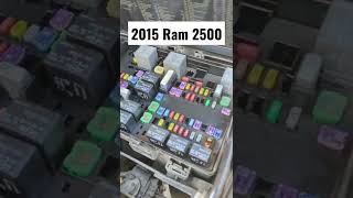 2013 to 2018 Ram 2500 AC Fan Blower Quit - Fuse Diagram