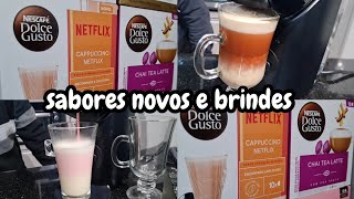 EXPERIMENTANDO SABORES NOVOS de CÁPSULAS DOLCE GUSTO + brindes | DOLCE GUSTO