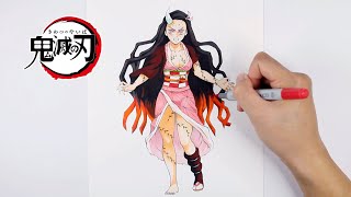 如何畫鬼化禰豆子 | 全身 | part2 | 鬼滅之刃 | 禰豆子 | 畫畫教學 | How to draw Kamado Nezuko | Demon Slayer | Nezuko