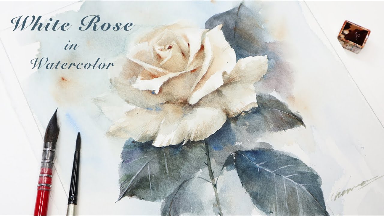 How To Paint A Rose In Watercolor Tutorial At Olivia Quinn Blog