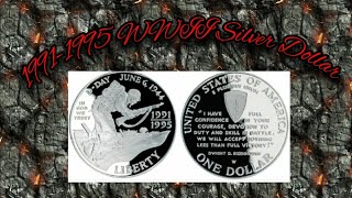 World War II commemorative silver dollar.