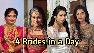 Our 4 Brides in a day || Uthara, Aiswarya, Sneha \u0026 Krishna