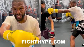 FLOYD MAYWEATHER TEACHES THROWING SHOTS INSIDE & BOXING FROM OUTSIDE | MASTER CLASS DEMONSTRATION
