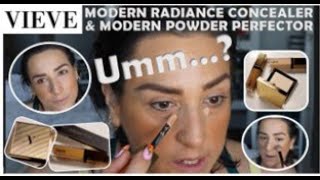 NEW VIEVE CONCEALER \u0026 POWDER | MODERN RADIANCE | POWDER PERFECTOR | OVER 40 ALL DAY WEAR TEST