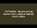 PYTHON : Matplotlib move tick labels inside plot area