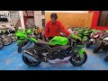 ■シイナモータース市川店　スーパースポーツ館■カワサキ　zx 10r　zxt02l　緑 黒　ショーワ バランスフリーフォーク　ブレンボキャリパー