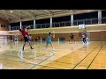 ミックスダブルス🙋‍♀️🙋 kfc バドミントン 静岡 社会人バドミントン badminton 女子ダブルス バド 静岡バドミントン 休日練習 4時間練習 2025 1 13