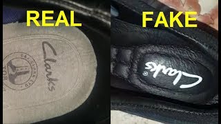 Real vs Fake Clarks shoes. How to spot counterfeit Clarks footwear