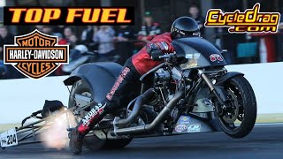 RAW SOUND AND POWER! THE THRILLING WORLD OF TOP FUEL NITRO HARLEY DRAG BIKES!