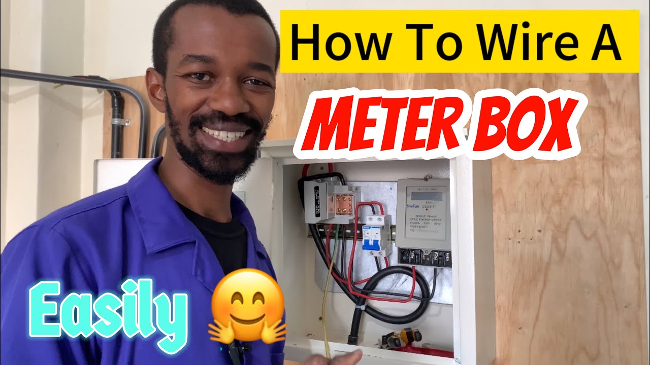 Electrical Wiring At The Meter Box Diy Version Youtube