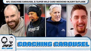 NFL Coaching Carousel & Super Wild Card Weekend Injury Outlook | PFF NFL Show