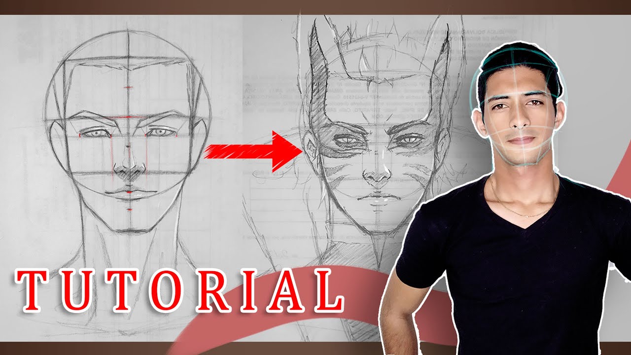 👌COMO DIBUJAR EL ROSTRO HUMANO💁‍♂️| Tutorial En TIEMPO REAL - YouTube