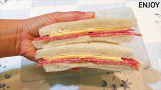 Salami Sausage \u0026 Cheese Sandwich Recipe