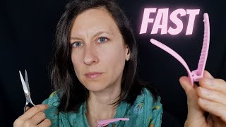 ASMR Fast Hair Clipping and Haircut ✂✂✂✂✂ No-Talking, With 💥 FAST EDITING 💥