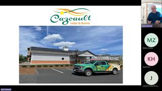 Lunch & Learn... But A little Later with Cazeault Solar 011824