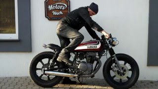 Cafe Racer Yamaha xs 400 kickstarter, built Motors Work Vintage Garage, www.motorswork.pl