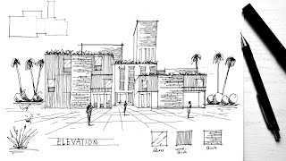 رسم واجهة |رسم معماري |ELEVATION