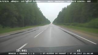 Apturam pārgalvīgu autovadītāju, kurš traucas ar 172km/h lielu ātrumu