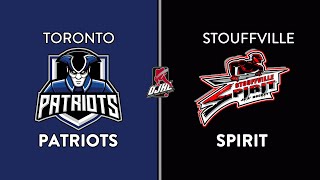 OJHL Highlights | Toronto Patriots VS Stouffville Spirit | October 10, 2024